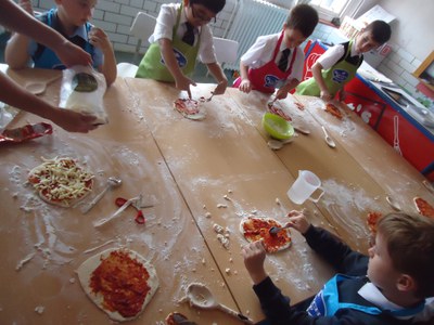 Pizza making